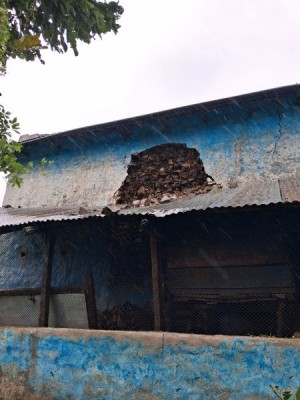अविरल वर्षाले बंगलाचुली-३ मा एक घर भत्कियो,परिवार प्रभावित