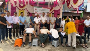 कलस बचत तथा ऋण सहकारीद्वारा स्थापना दिवसमा रक्तदान कार्यक्रम