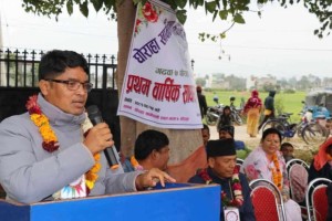 घोराहा खानेपानी योजनालाई प्रदेश सरकारको एकल लगानीमा सम्पन्न गर्ने प्रतिबद्धता 