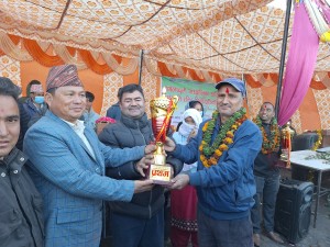 बंगलाचुलीमा भएको पाँचौ राष्ट्रपति रनिङ सिल्ड खेलकुद प्रतियोगिताको उपाधी सुधा मावी झेलनेटालाई
