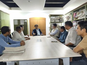 गढवा–कालाकाटे सडक निर्माण तत्काल सुरु गर्न गाउँपालिकाको प्रतिनिधिमण्डल सडक विभागमा