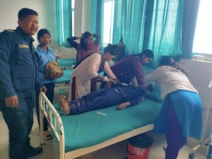 बंगलाचुलीमा ट्याक्टर दुर्घटना हुँदा तीन जना घाइते, एकको अवस्था गम्भीर