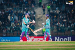 एनपिएलको उद्घाटन खेलमा  काठमान्डुको विजयी सुरुवात, जनकपुर ५ विकेटले पराजित