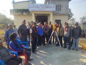 गढवा गाउँपालिका–७ मा जग्गा नापजाँच कार्य सुरु