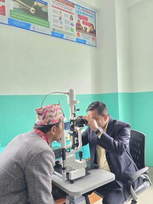 सल्यक्रियासहितको आँखा उपचार सेवा गाउँपालिकाबाटै सुरु