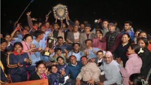 राप्ती गाउँपालिका स्तरीय राष्ट्रपति रनिङ शिल्डको उपाधी मावि मौरीघाटलाई