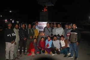 प्रेस सेन्टर नेपालकाे स्थापना दिवसः राप्ती शाखाद्वारा भालुबाङमा दीप प्रज्वलन