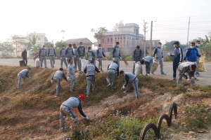 राप्ती गाउँपालिकाले ग¥यो स्थापना दिवसको अवसरमा बृहत् सरसफाई