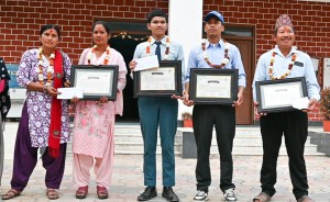 राप्तीका चार उत्कृष्ट व्यक्ति तथा संस्थालाई  सिपी संस्थाद्वारा सम्मान