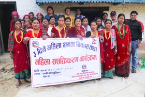 राप्ती गाउँपालिका-२ स्यानीघोसमा महिला सशक्तीकरण कार्यक्रम सम्पन्न