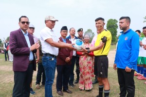 राप्तीमा अध्यक्ष कप फूटबल प्रतियोगिता शुरु