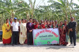 राप्ती गाउँपालिका–३ खुरुरीयामा सञ्चालित एक महिने स्तरोन्नती कटाई सिलाई तालिम सम्पन्न