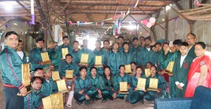 जिआर काष्ठ उद्योगको विश्वकर्मा पूजा, आधा दर्जनभन्दा बढीलाई सम्मान