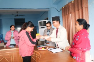 राप्ती गाउँपालिकाद्वारा नयाँ कर्मचारीलाई स्वागत