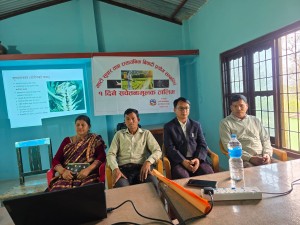 राप्तीमा कृषकलाई माटो सुधार तथा विषादी प्रयोगसम्बन्धी सचेतना तालिम प्रदान