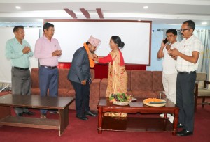 राप्तीमा नयाँ प्रमुख प्रशासकीय अधिकृत मल्लाहलाई स्वागत