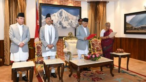 सुशीला कार्कीले लिइन्‌ प्रधानमन्त्रीको नियुक्ति र शपथ