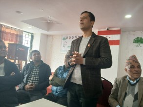 दाङका कांग्रेस उम्मेदवार जिताउन काठमाडौंमा युवा भेला