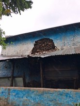 अविरल वर्षाले बंगलाचुली-३ मा एक घर भत्कियो,परिवार प्रभावित