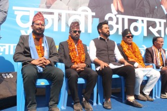 दाङकाे घोराहीबाट रवि लामिछानेको घोषणा : ‘यसपटक सरकार राष्ट्रिय स्वतन्त्र पार्टीले चलाउँछ’