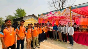 शान्तिनगरमा आठौँ अध्यक्षकप खेलकुद सम्पन्न: वडा नं. ३ भलिबल र फुटबलमा विजेता