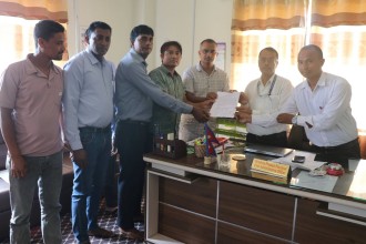 गढवाका करार शिक्षकद्वारा सेवा सुविधा बढाउन माग गर्दै ध्यानाकर्षण पत्र