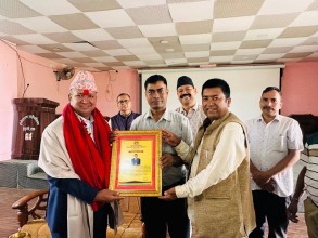 दंगीशरणमा पूर्व प्रमुख प्रशासकीय अधिकृत नेपालीको बिदाइ