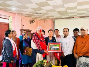 दंगीशरणमा पूर्व प्रमुख प्रशासकीय अधिकृत नेपालीको बिदाइ