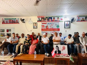 नेपाली कांग्रेस तुलसीपुरका नवनिर्वाचित पदाधिकारी तथा सदस्यहरूको पदस्थापन