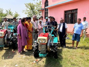 दंगीशरण गाउँपालिकाद्वारा किसानलाई ६३ लाख बराबरका कृषि औजार बितरण