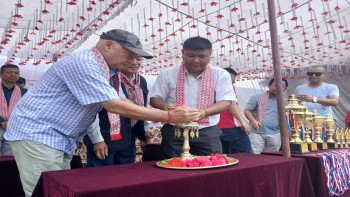 दाङको घोराहीमा गोरखा कप भलिबल प्रतियोगिता सुरु 