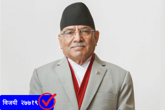 रुकुम पूर्व -१ मा नेपाली कम्युनिस्ट पार्टीका संयोजक प्रचण्ड विजयी