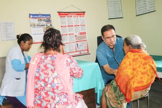 राप्तीमा ज्येष्ठ नागरिकको निःशुल्क स्वास्थ्य परीक्षण