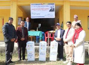 लायन्स क्लब अफ राप्ती क्यापिटलद्वारा दुई अस्पताललाई वाटर डिस्पेन्सर सहयोग