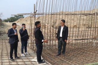 मसुरिया–खुरुरिया जोड्ने सानो नदीमा पक्की पुल निर्माण सुरु