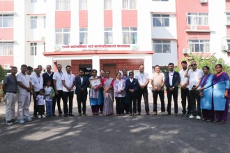 राप्ती गाउँपालिकाद्वारा सव–इन्जिनियर गिरीलाई फेरि भेटौँला कार्यक्रमकाे आयोजना गरि बिदाइ 