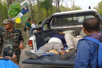 दाङको देउखुरीमा  बोलेरोमा मोटरसाइकल ठोक्किँदा दुई जना घाइते