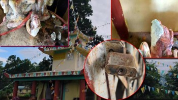 हापुरेमा शिव मन्दिरमा चोरीको प्रयास, मूर्ति तोडफोड