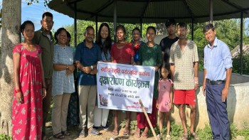 सहिद पार्कमा वृक्षारोपण तथा झाडी सफाइ कार्यक्रम सम्पन्न