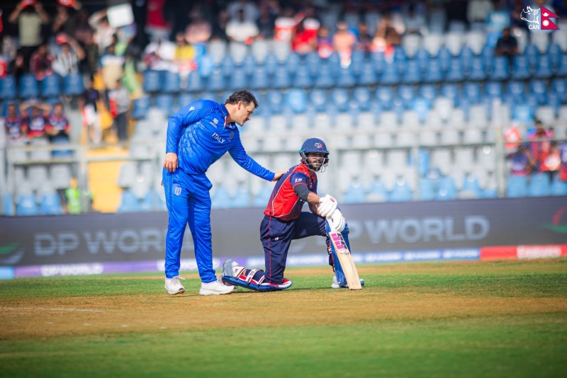 टी–२० विश्वकपमा नेपाललाई इटालीले १० विकेटले पराजित