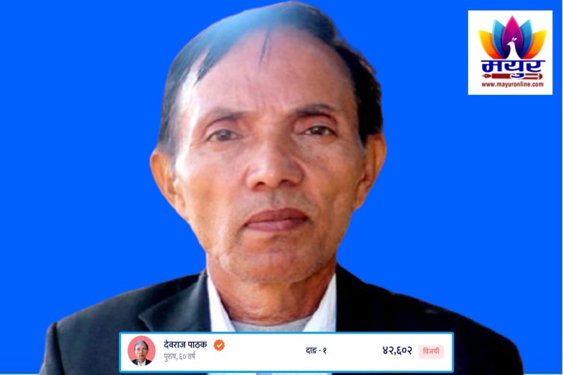 दाङ–१ मा राष्ट्रिय स्वतन्त्र पार्टीका देवराज पाठक विजयी