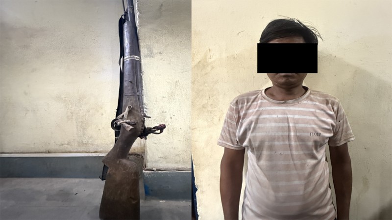 दाङमा अवैध भरुवा बन्दुकसहित एक व्यक्ति पक्राउ