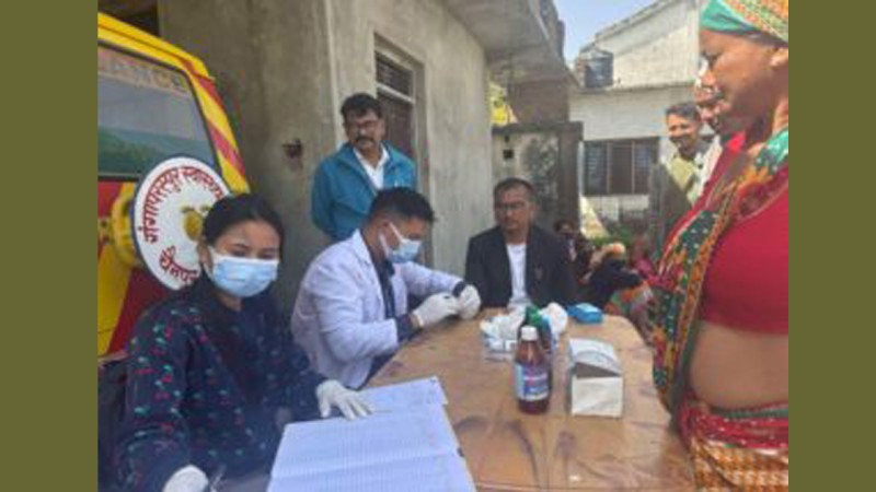 गढवामा चार स्थानमा निःशुल्क स्क्रिनिङ कार्यक्रम ५ सय ६३ जनाले सेवा लिए