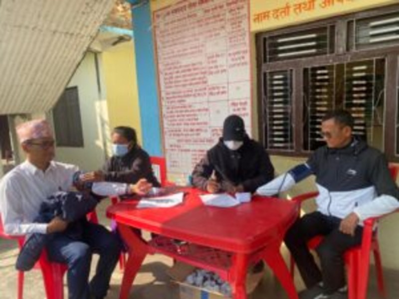 गढवामा समुदायस्तरमा नसर्ने रोग पहिचानका लागि ९ हजार जनाको  स्क्रिनिङ गरिदै