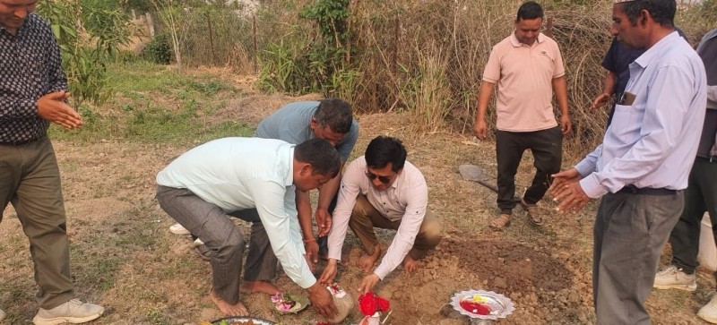 शान्तिनगर -५ रगैचामा रगैचामा नोलाईटको कार्यालय सिलन्यास