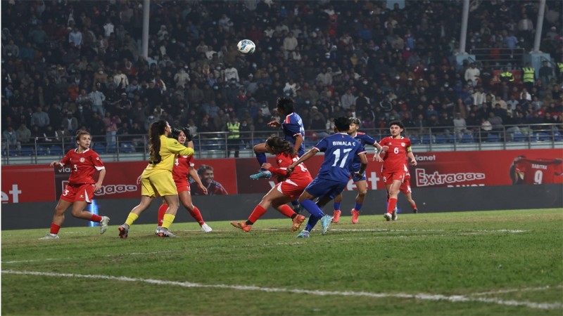 अन्तर्राष्ट्रिय महिला च्याम्पियनसिप  लगातार दोस्रो जितसँगै नेपाल फाइनलमा