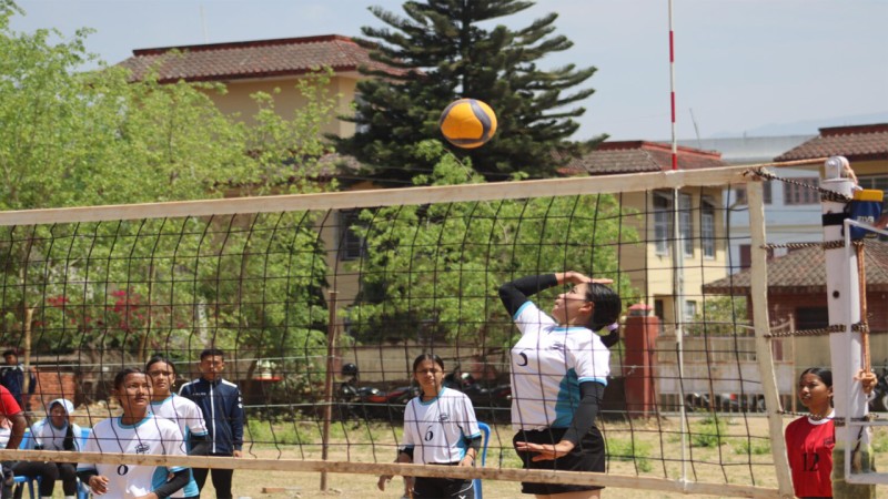 मुख्यमन्त्री कप महिला भलिबल क्वाटरफाईनल खेल्ने सात टीमको लाग्याे टुंगो