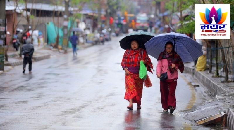 आजको मौसम पूर्वानुमान:आज यी तीन प्रदेशमा चट्याङ्गसहित वर्षाको सम्भावना