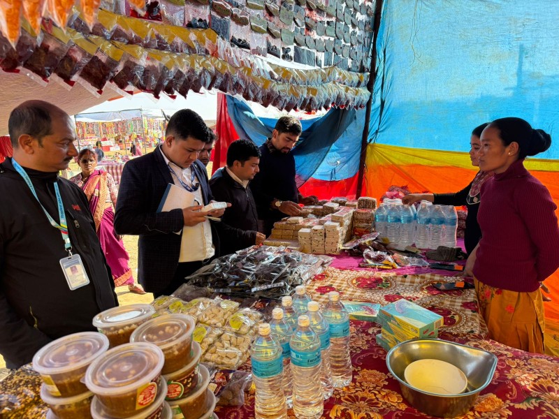 सिसहनियाँ महोत्सवमा खाद्य प्रविधिको अनुगमन