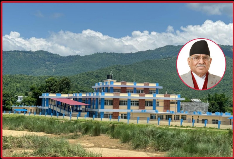 राप्ती आधारभूत अस्पताल भवनको उद्घाटन पूर्व प्रधानमन्त्री प्रचण्डले गर्ने